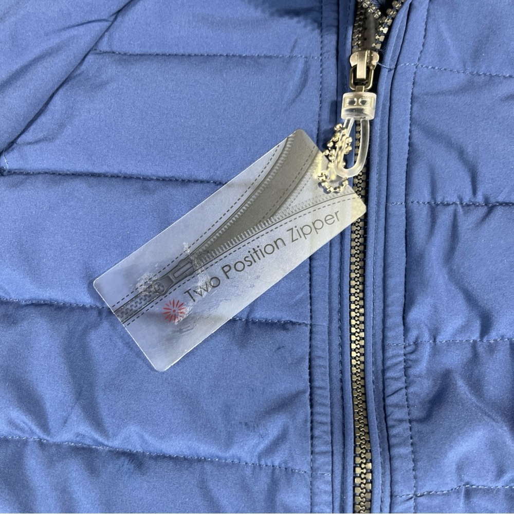 Tangerine Light Weight Puffer Active Vest Packable Blue Womens Small NEW - Picture 6 of 7